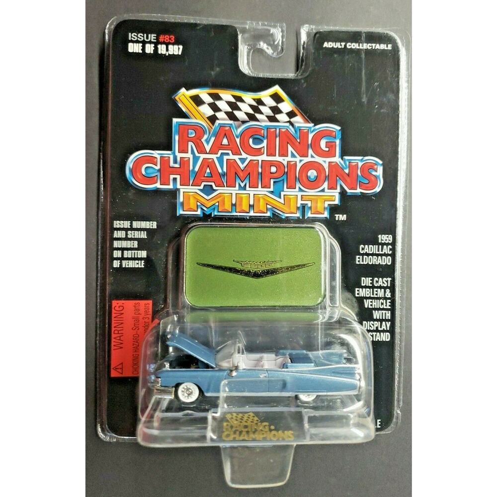 1996 Racing Champions MINT - 1959 Cadillac Eldorado Blue #83 1:69 HW2